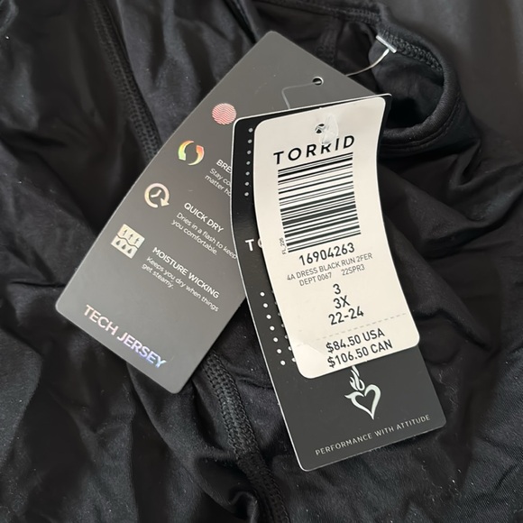 Torrid tech jersey workout dress size 3x - Picture 3 of 8